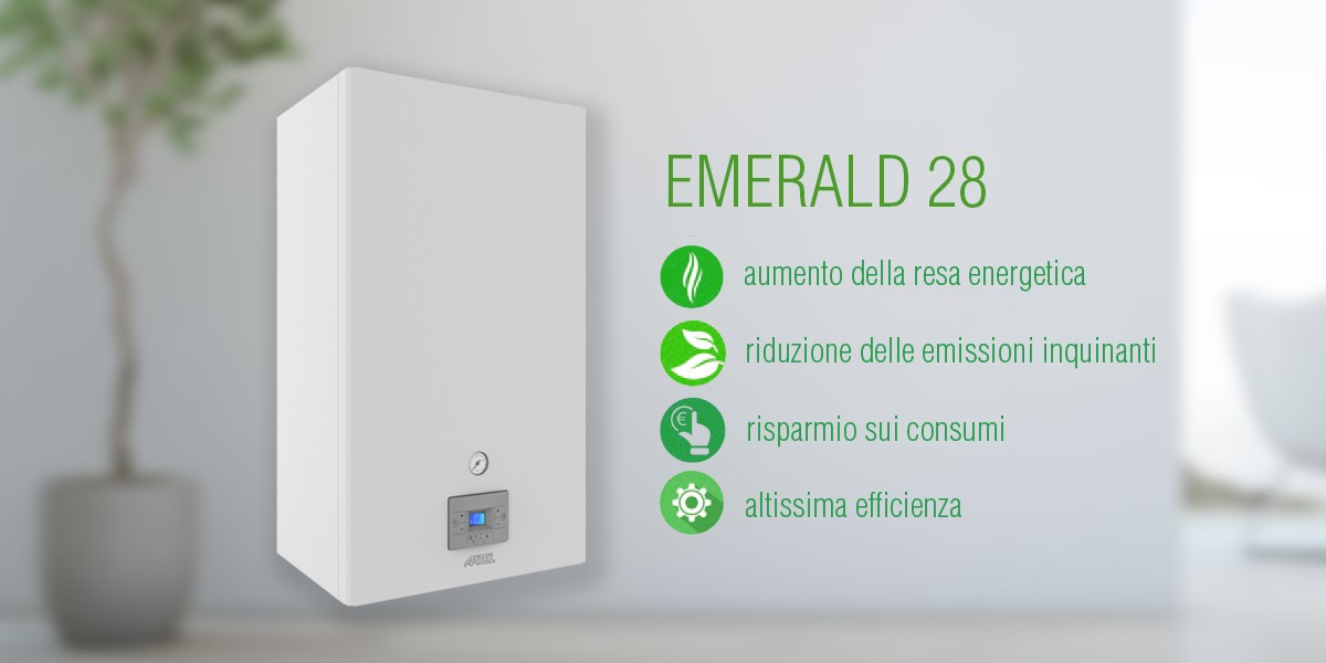 Caldaia gas a condensazione Emerald 28kW di Artel