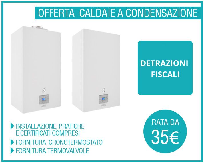 Offerta caldaie ad alto rendimento sconto immediato del 65%